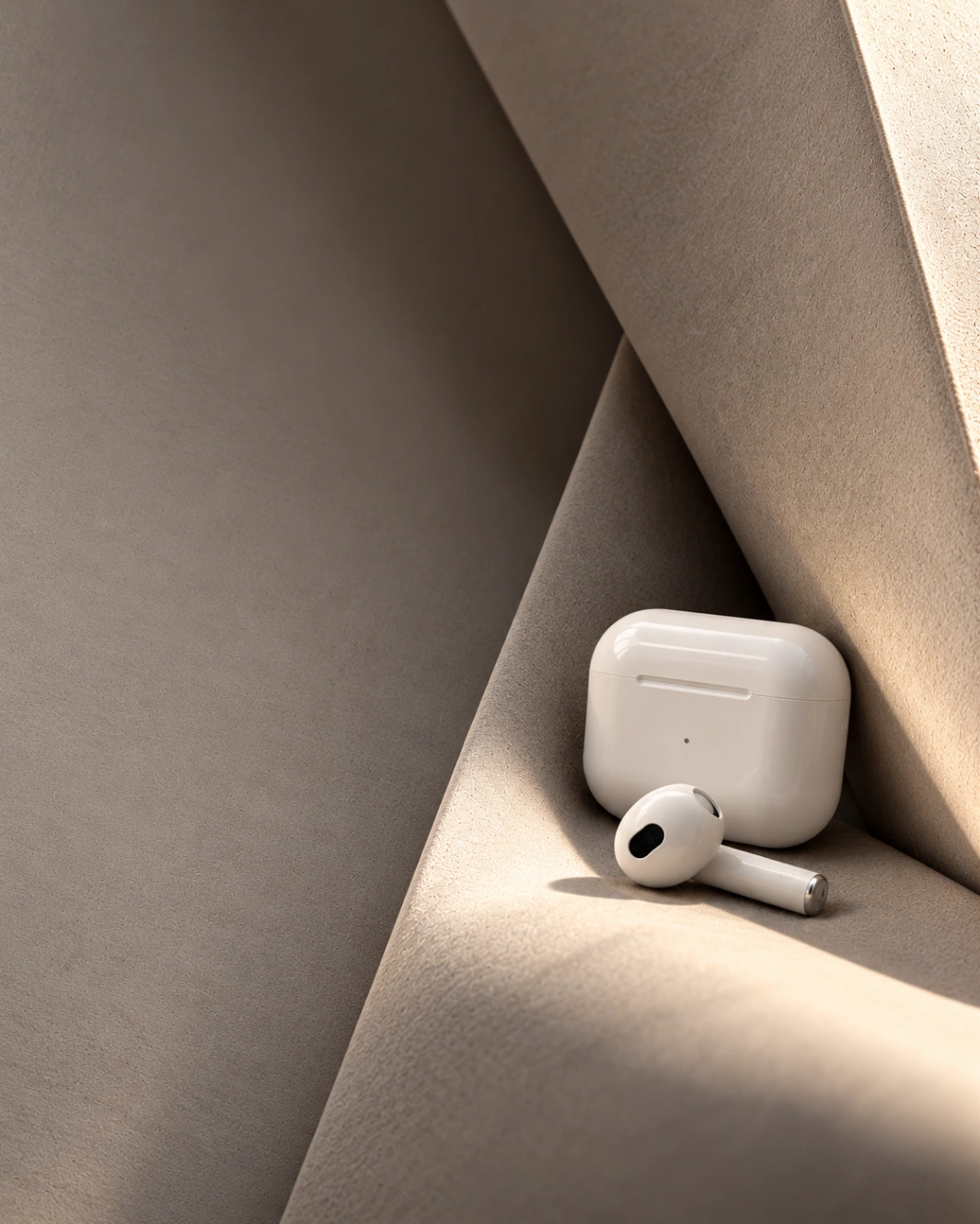 Origami Fold Earbuds Ad Shot