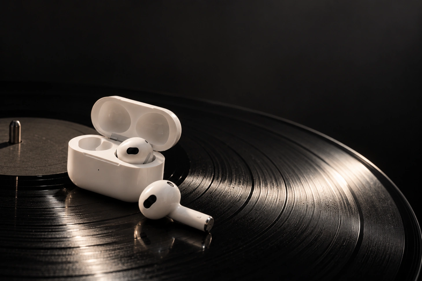 Vinyl-Record Earbuds Story Shot